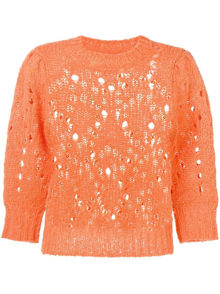 Isabel Marant Étoile Sinead Distressed Jumper - Orange