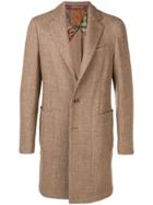 Etro Tailored Single Breasted Coat - Neutrals