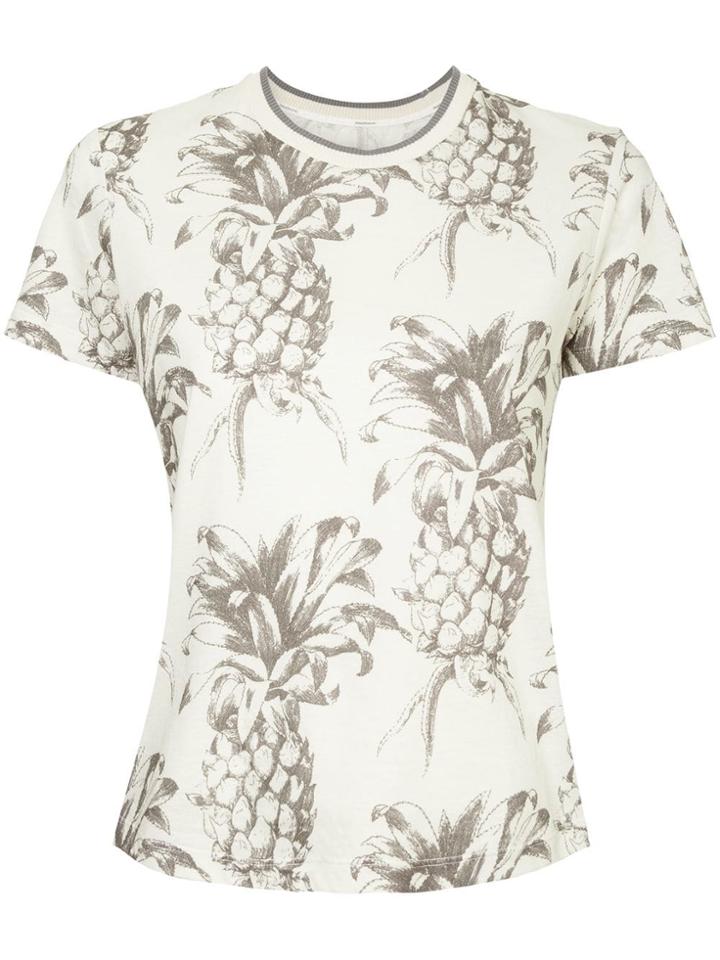 Zimmermann Wayfarer Pinapple Print T-shirt - White