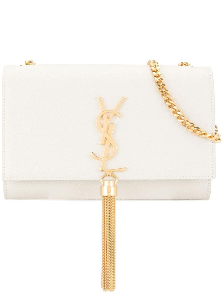 Saint Laurent Small Kate Shoulder Bag - White