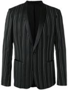 The Kooples Gold Striped Blazer, Men's, Size: 48, Black, Polyester/spandex/elastane/viscose/cotton