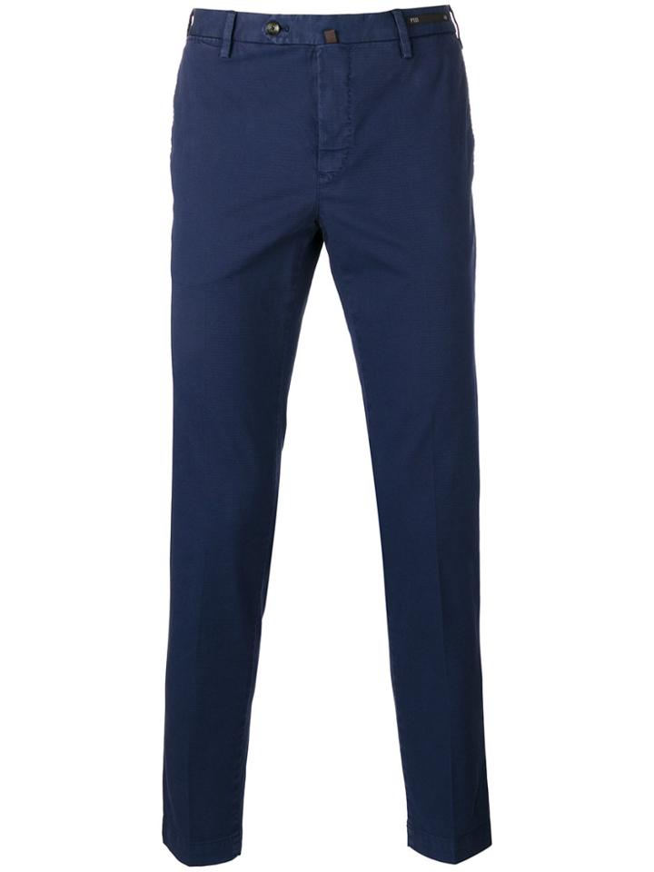 Pt01 Skinny Cropped Trousers - White