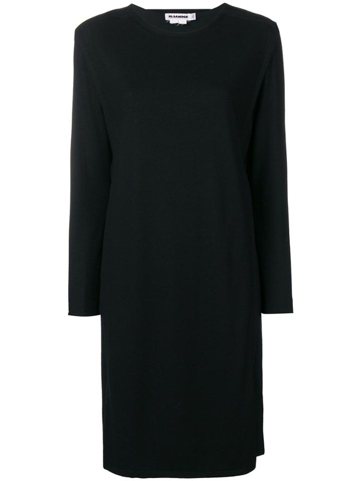 Jil Sander Vintage Mid-length Shift Dress - Black