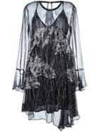 Iro 'gypsey' Ruffle Dress, Women's, Size: 38, Black, Viscose/cotton