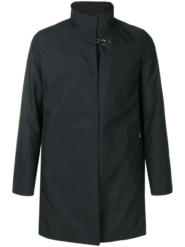 Fay Mid-length Trench Coat - Black