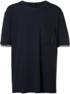 Lanvin Chest Pocket Stripe T-shirt, Men's, Size: Large, Blue, Cotton