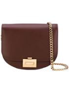 Victoria Beckham - Chained Cross Body Bag - Women - Calf Leather - One Size, Brown, Calf Leather
