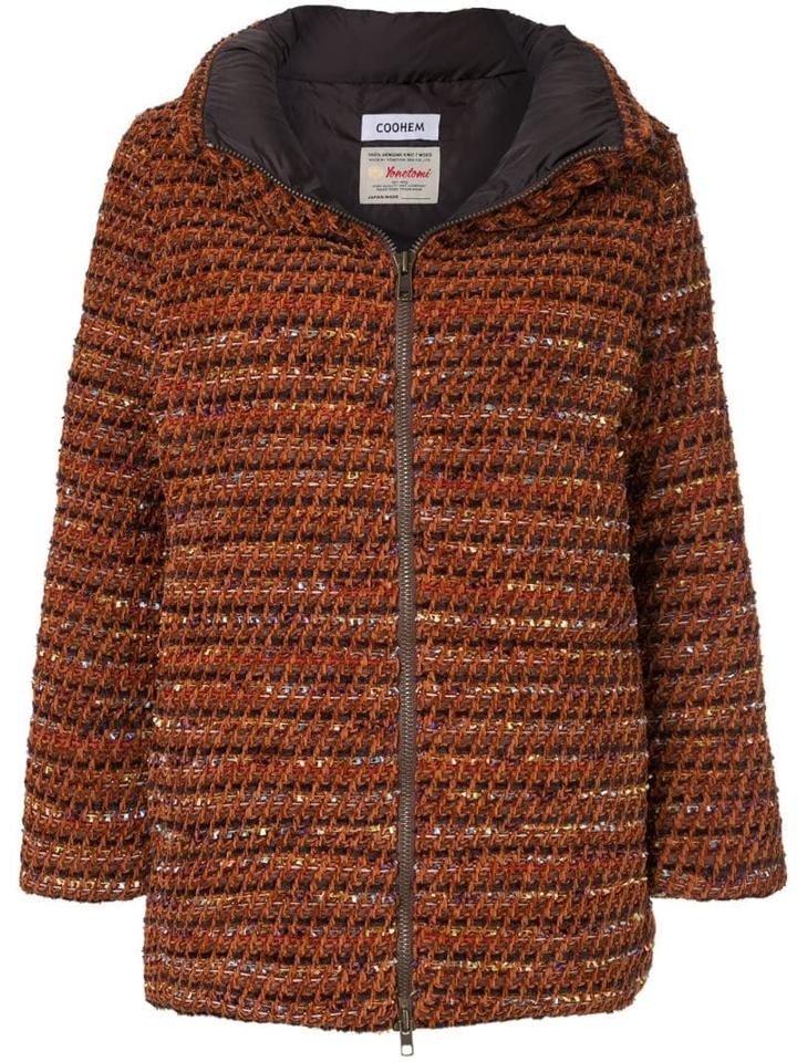 Coohem Velvet Tweed Jacket - Yellow