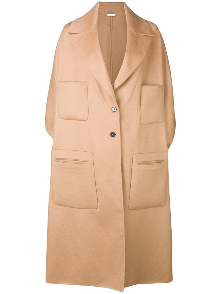 Jil Sander Cashmere Open Long Coat - Nude & Neutrals