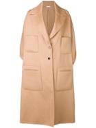 Jil Sander Cashmere Open Long Coat - Nude & Neutrals