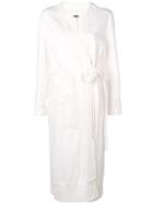 Mm6 Maison Margiela Belted Coat - White