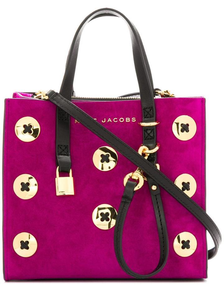 Marc Jacobs Buttons Detail Crossbody Bag - Pink & Purple