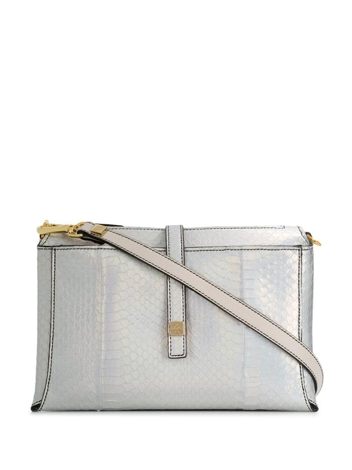 Giancarlo Petriglia Iridiscent Crossbody Bag - Silver