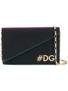 Dolce & Gabbana Hashtag Logo Shoulder Bag - Pink & Purple