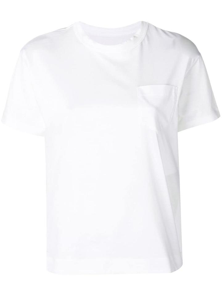Sacai Side Zipped T-shirt - White