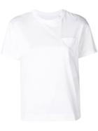 Sacai Side Zipped T-shirt - White