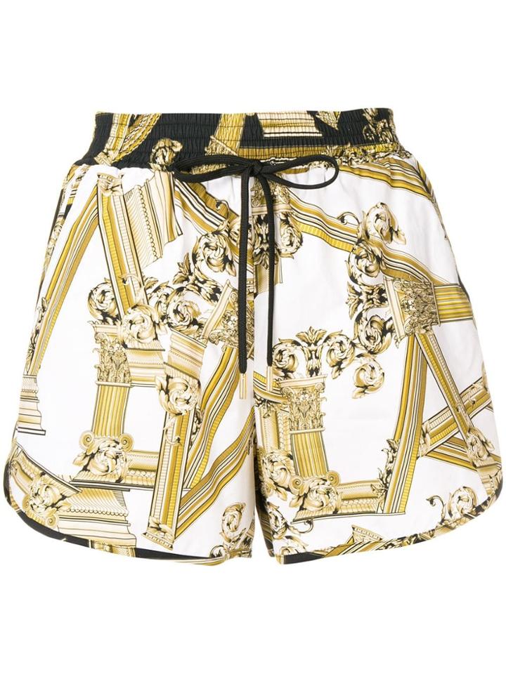 Versace Jeans Baroque Print Shorts - Black