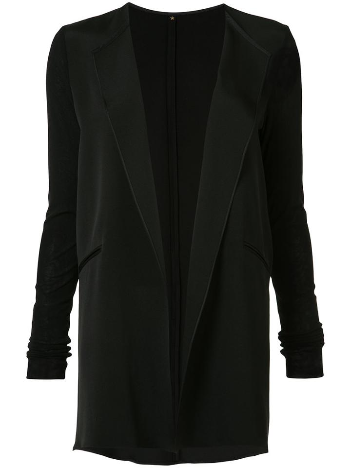 Peter Cohen - Buttonless Blazer - Women - Silk - M, Black, Silk