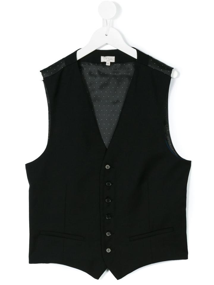 Paul Smith Junior - Classic Waistcoat - Kids - Polyester/viscose - 16 Yrs, Black
