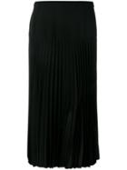 Fendi Pleated Midi Skirt - Black