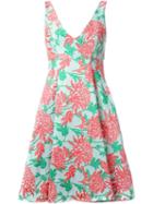 P.a.r.o.s.h. Floral Jacquard Flared Dress