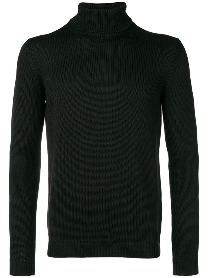 Roberto Collina Turtleneck Fitted Sweater - Black