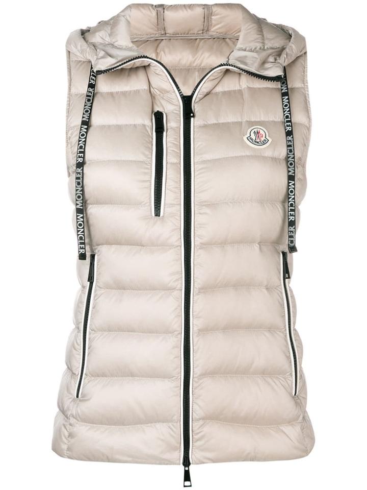 Moncler Contrast Detail Gilet - Neutrals