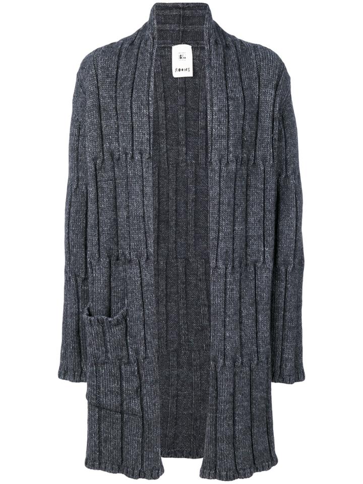 Lost & Found Rooms Knit Open Cardigan - Grey