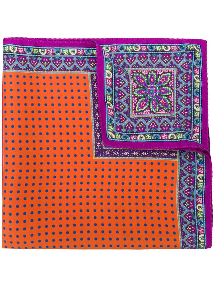 Etro Mixed Pattern Pocket Square - Multicolour
