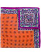 Etro Mixed Pattern Pocket Square - Multicolour