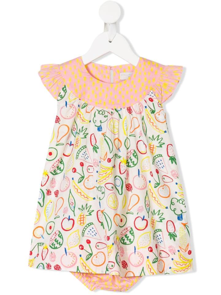 Stella Mccartney Kids Graphic Print Short-sleeve Dress - Pink