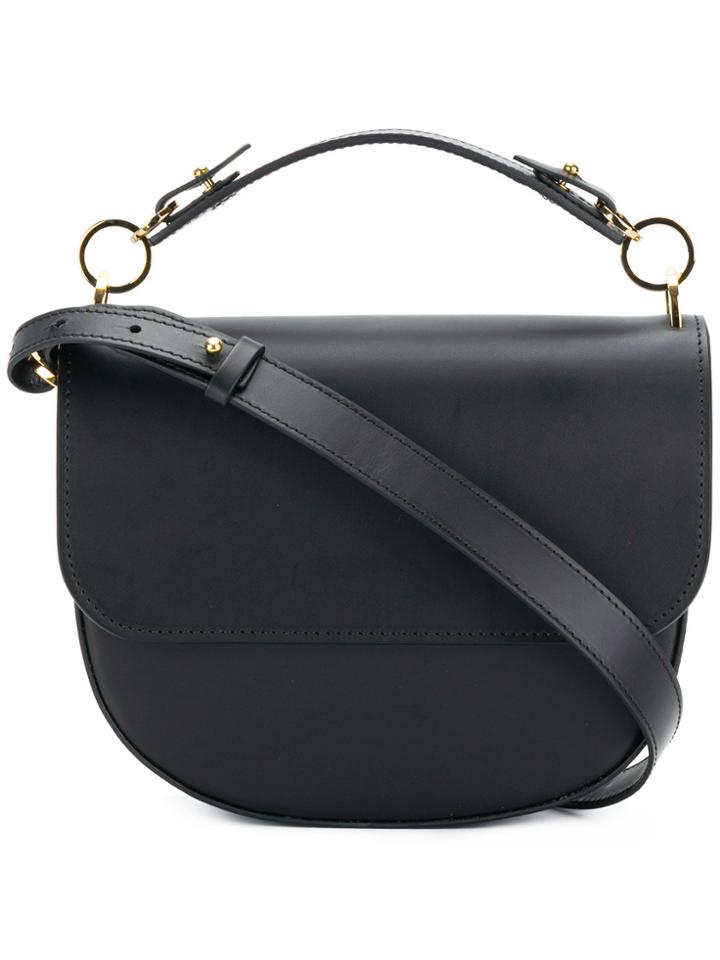 Sophie Hulme Bow Satchel Bag - Black