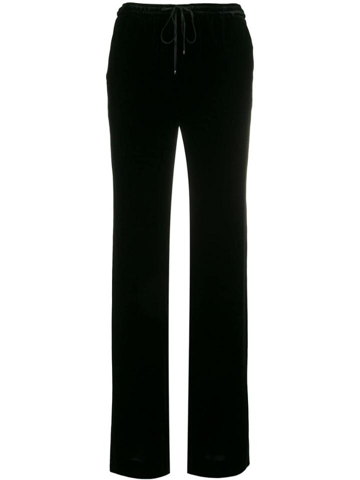 Max Mara Studio Velvet Lounge Trousers - Black