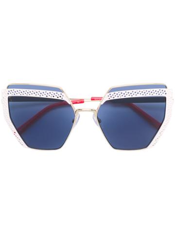 Oxydo Geometric Tinted Sunglasses - Metallic