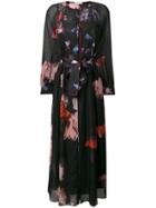 Dorothee Schumacher Long Floral Print Dress - Black
