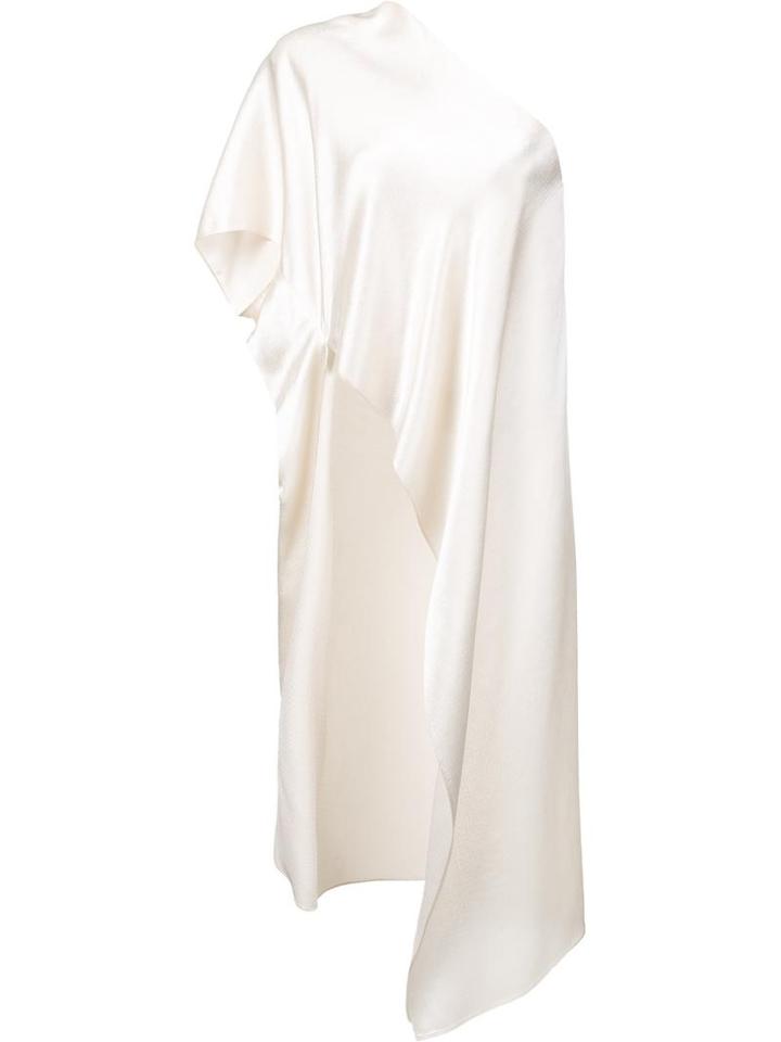 Rosetta Getty One-shoulder Top, Women's, Size: 6, White, Silk/viscose