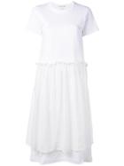 Comme Des Garçons Girl Layered T-shirt Dress - White