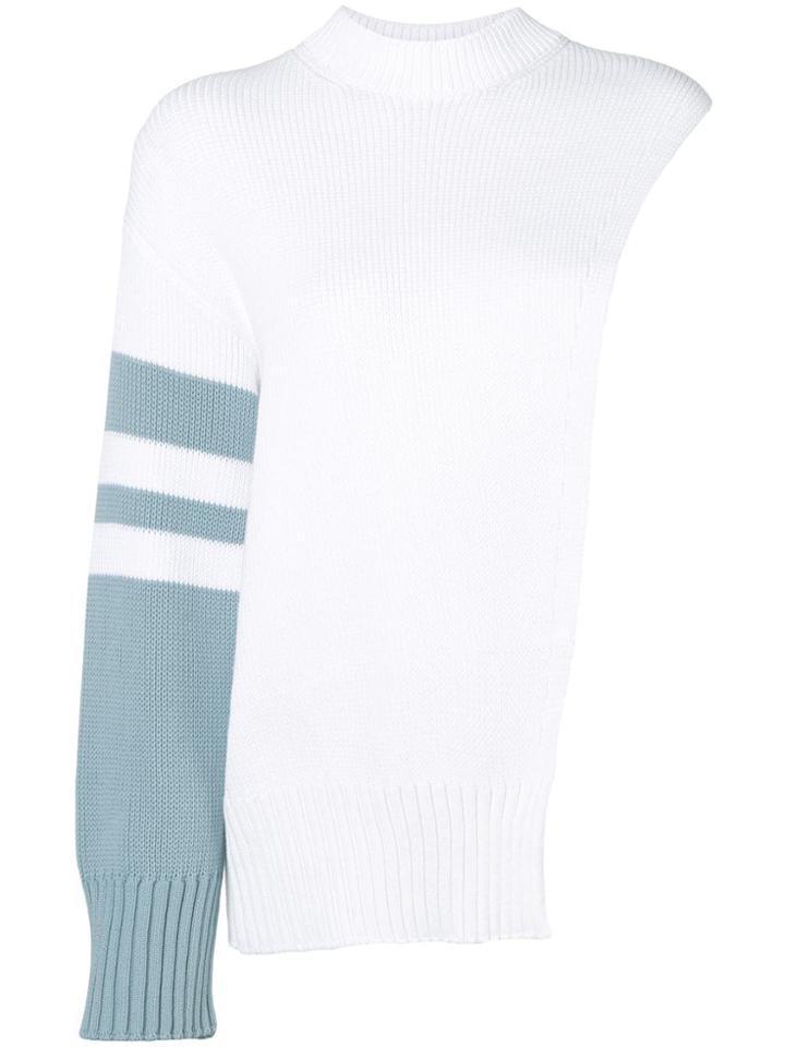 Mrz One Sleeve Sweater - White