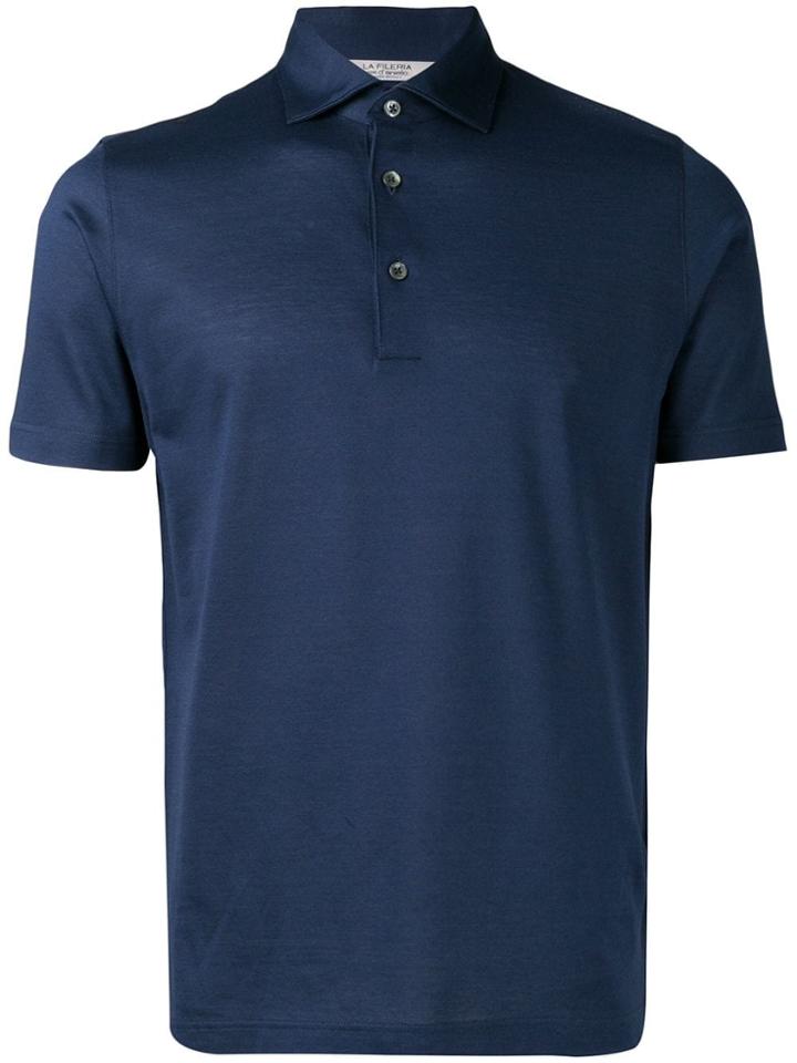 La Fileria For D'aniello Buttoned Polo Shirt - Blue