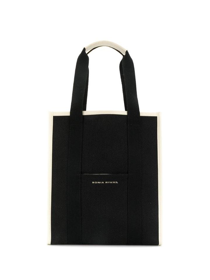 Sonia Rykiel Large Logo Tote Bag - Black