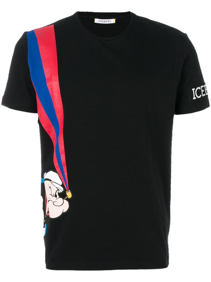 Iceberg Graphic Printed T-shirt - Black