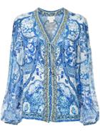 Camilla Eternity's Empire Peasant Blouse - Blue