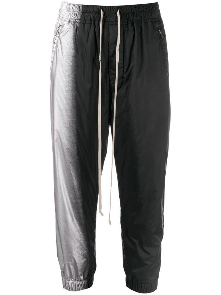 Rick Owens Two-tone Track Trousers - Black