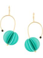 Marni Circular Earrings - Green