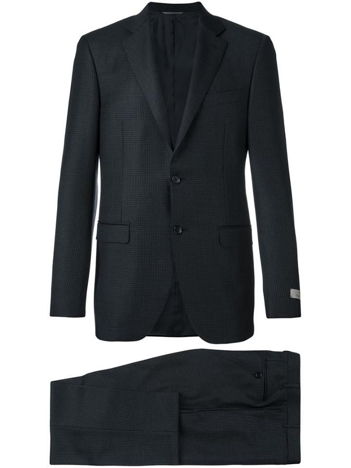 Canali Gingham Check Suit