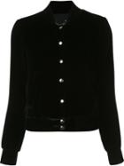Theperfext Velvet Effect Cropped Jacket, Women's, Size: Xs, Black, Silk/rayon