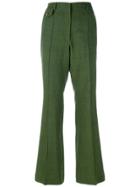 Golden Goose Deluxe Brand Flared Trousers - Green