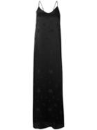 Rta - Star Print Slip Dress - Women - Silk - 8, Women's, Black, Silk