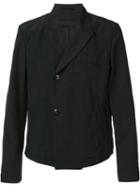 Ann Demeulemeester Off Centre Fastening Jacket, Men's, Size: Medium, Black, Linen/flax/rayon