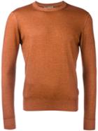 Cruciani Knitted Sweater, Men's, Size: 52, Brown, Cashmere/silk